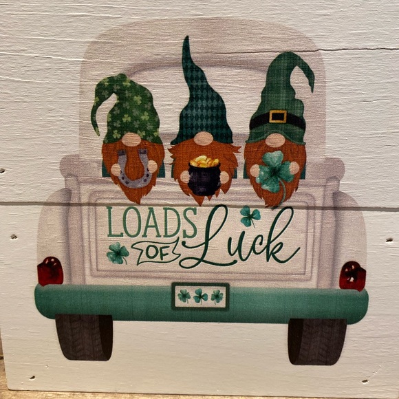 St. Patricks Day Gnome Sign, Loads Of Luck, St. Paddy’s Day Gnome Sign, Gnomes - Picture 4 of 12